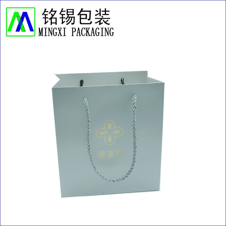 luxury Silver Metallic Paper Bag