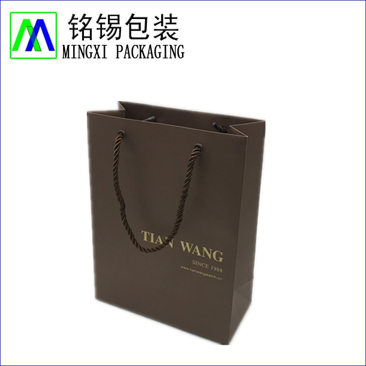 Custom Gold Foil Stamp Logo Paper Bags
