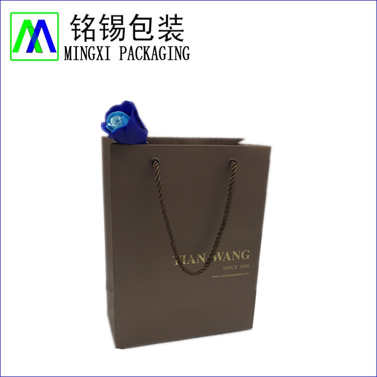 Custom Gold Foil Stamp Logo Paper Bags