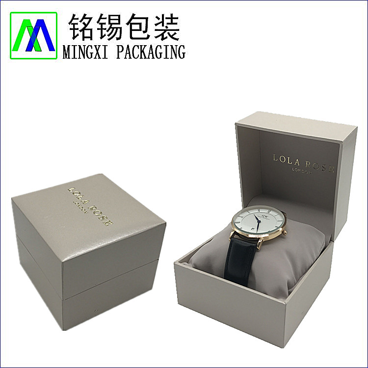 Plastic Watch Box With Paper Coated
