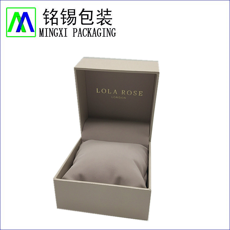 Plastic Watch Box With Paper Coated