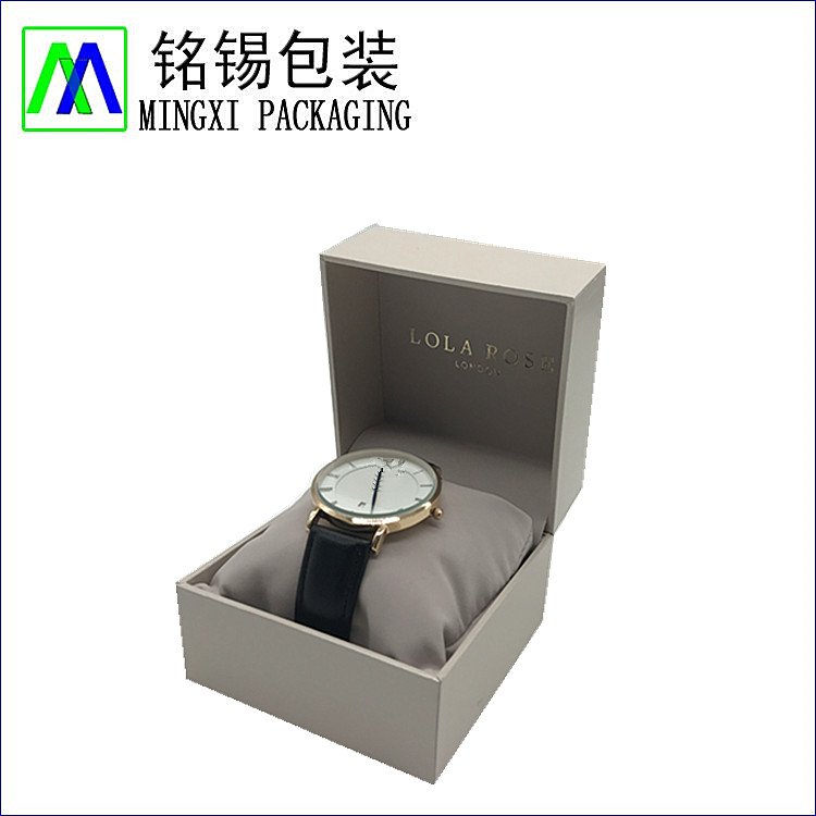 Plastic Watch Box With Paper Coated
