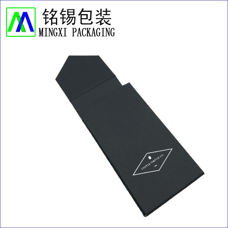 Magnetic Closure Watch Packaging Box With Silver Foil Logo