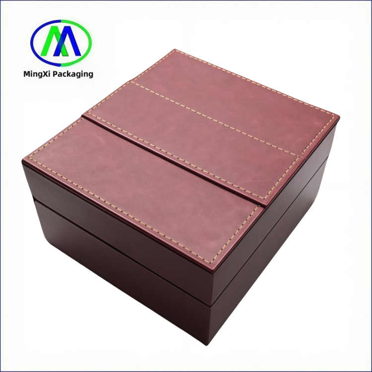 Custom PU Leather Watch Box Luxury Gift Boxes for Men's Watch Packaging