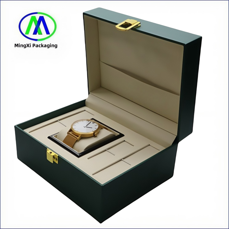 Luxury Gift Boxes for Watch Packaging with Lock Wrist Packaging Boxes in Factory