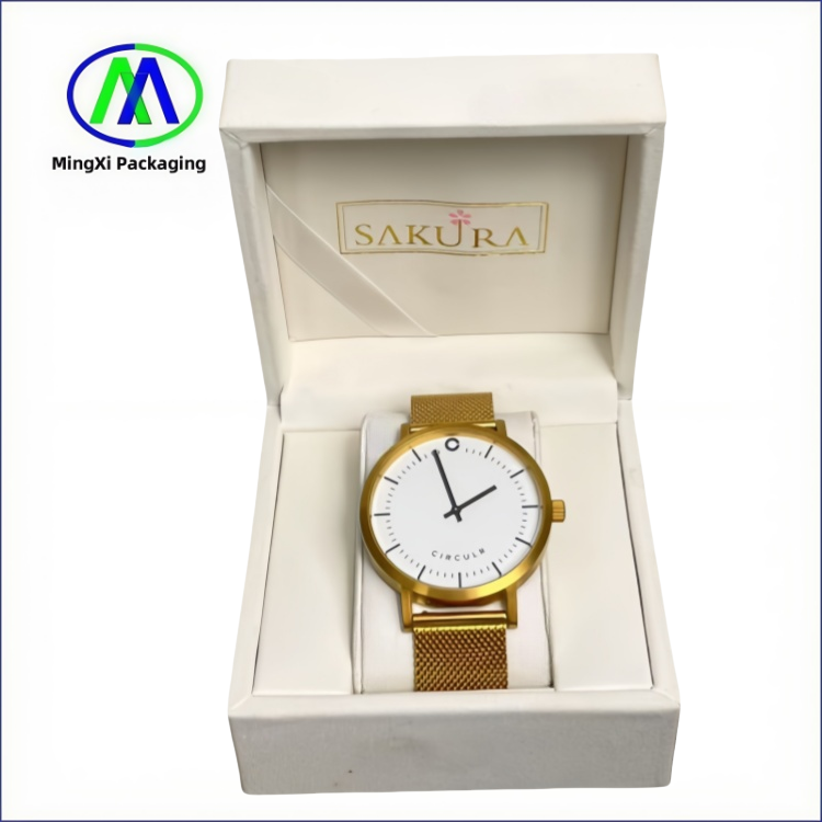 Wholesale Women Watch Boxes Customized Velvet Box with Watch Pillow